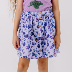 Purple Violas-Skirt