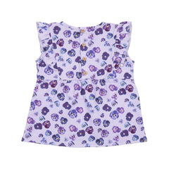 Purple Violas-Blouse Top