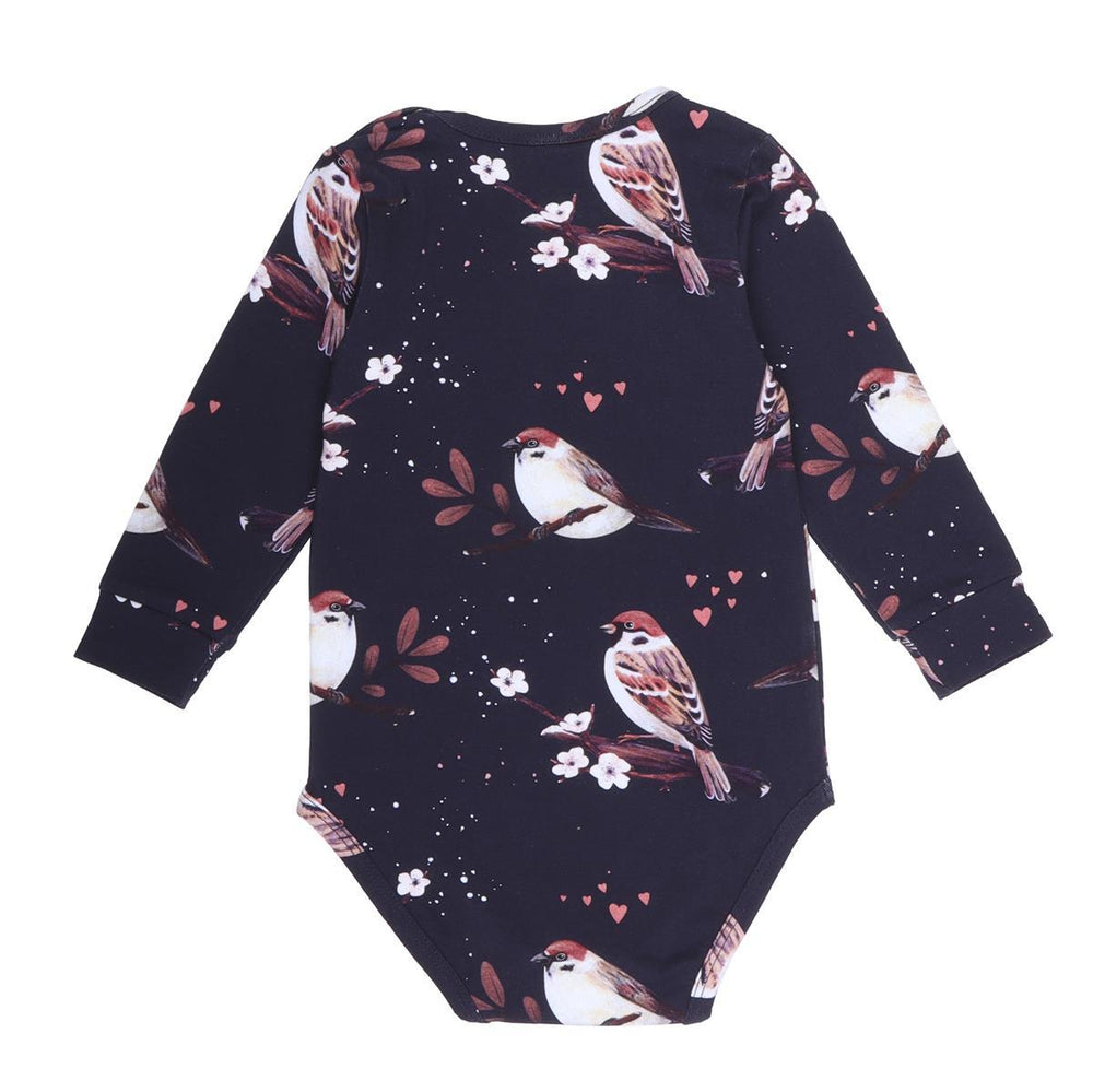 Langarm Body aus Baumwolle (Bio)