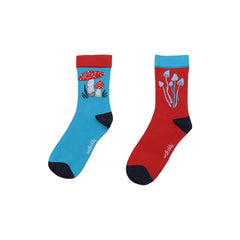 2 pairs of organic cotton socks with mushroom motif – sustainable, soft and breathable