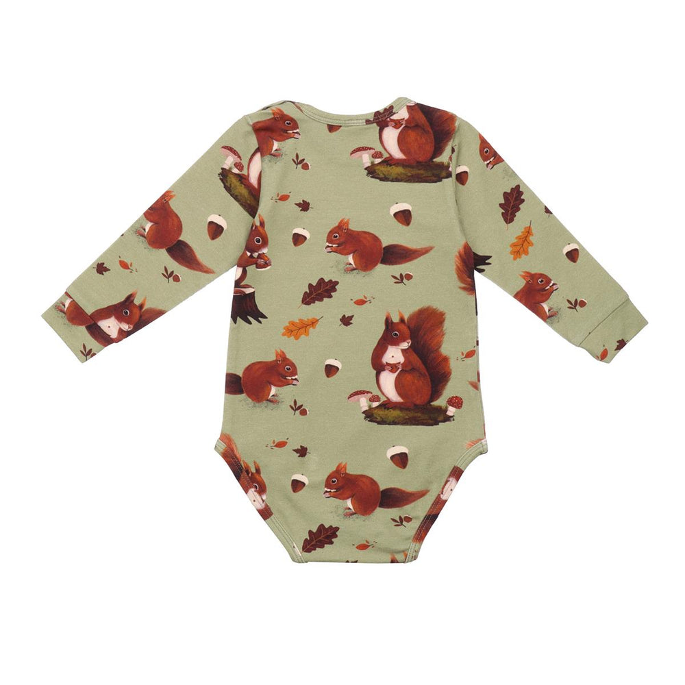 Langarm Body aus Baumwolle (Bio)