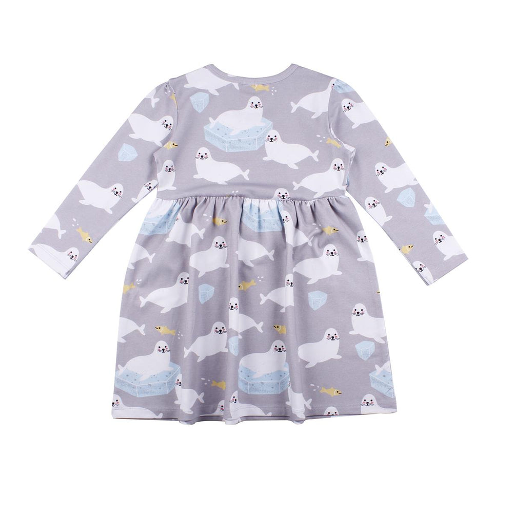 Langarm Kleid aus Baumwolle (Bio)