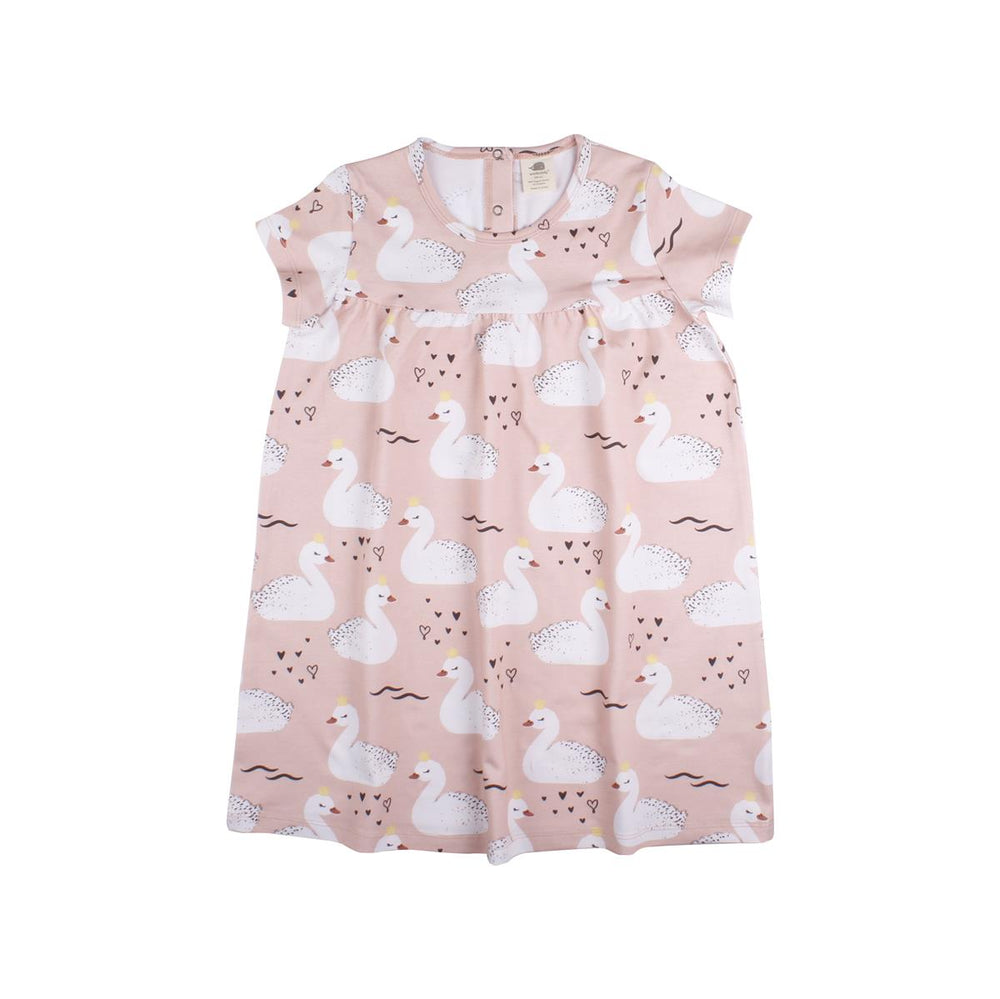 Kurzarm Kleid aus Baumwolle (Bio)