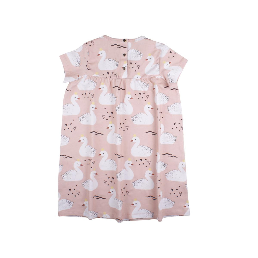 Kurzarm Kleid aus Baumwolle (Bio)