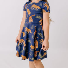 Tigers and Leopards-Flared Dress