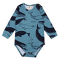 Long-sleeved bodysuit made of cotton (organic)