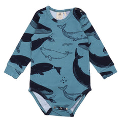 Long-sleeved bodysuit made of cotton (organic)