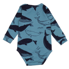 Long-sleeved bodysuit made of cotton (organic)