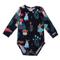 Long-sleeved bodysuit made of cotton (organic)