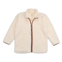 Cream Fleece-Fleece Jacket