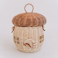 Rattan-Pilztasche