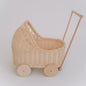 Rattan-Puppenwagen