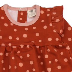 Brown Dots-Sweat Dress