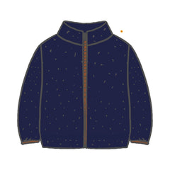 Navy Fleece-Fleece Jacket