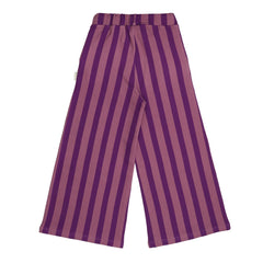 Purple Lines-Wide Leg Pants