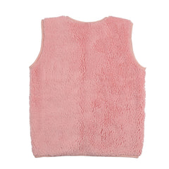 Pink Fleece-Fleece Vest