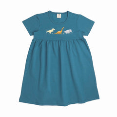 Running Dinosaurs-Babydoll Dress