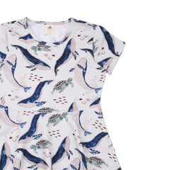 Whales & Sea Turtles - Skater Dress